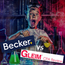 Compare Gleim CPA Review vs Becker CPA Review