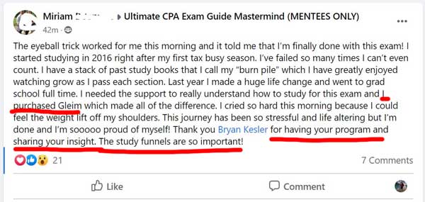 Gleim CPA Review and Kesler CPA Mentorship